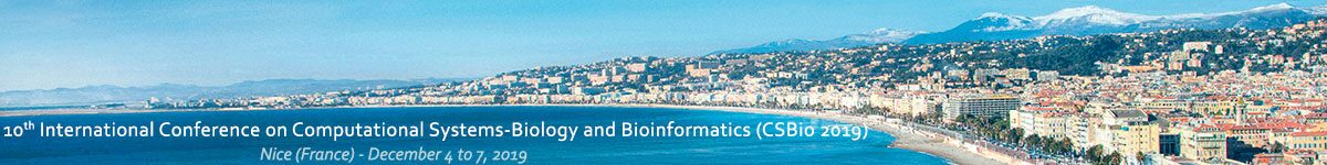 International Conference on Computational Systems-Biology and Bioinformatics (CSBio 2019)