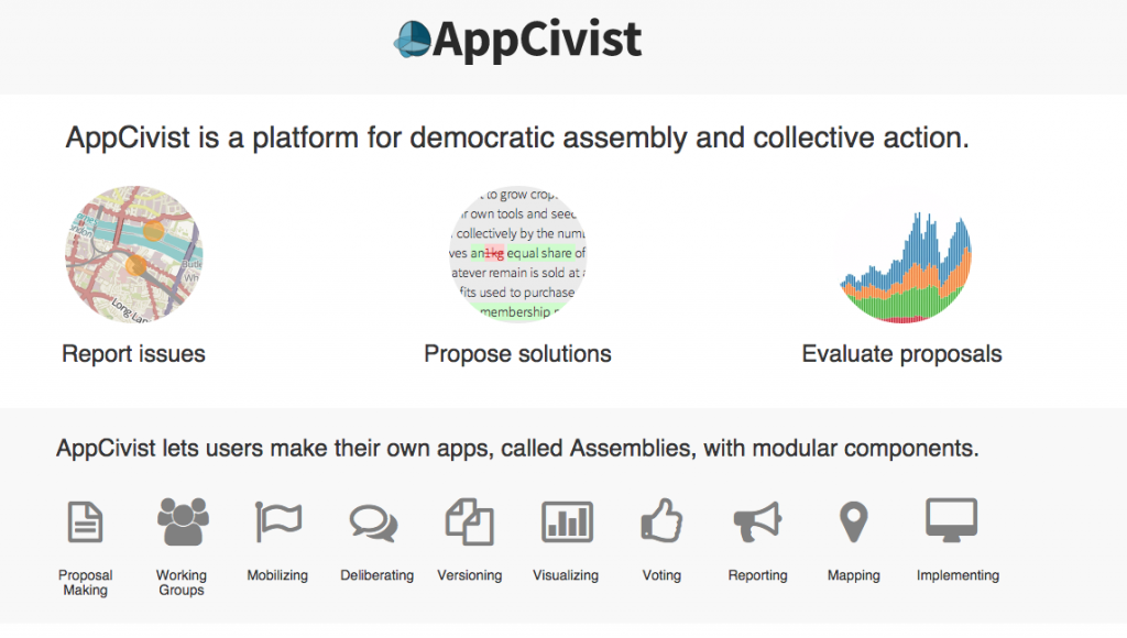 AppCivist Screenshot