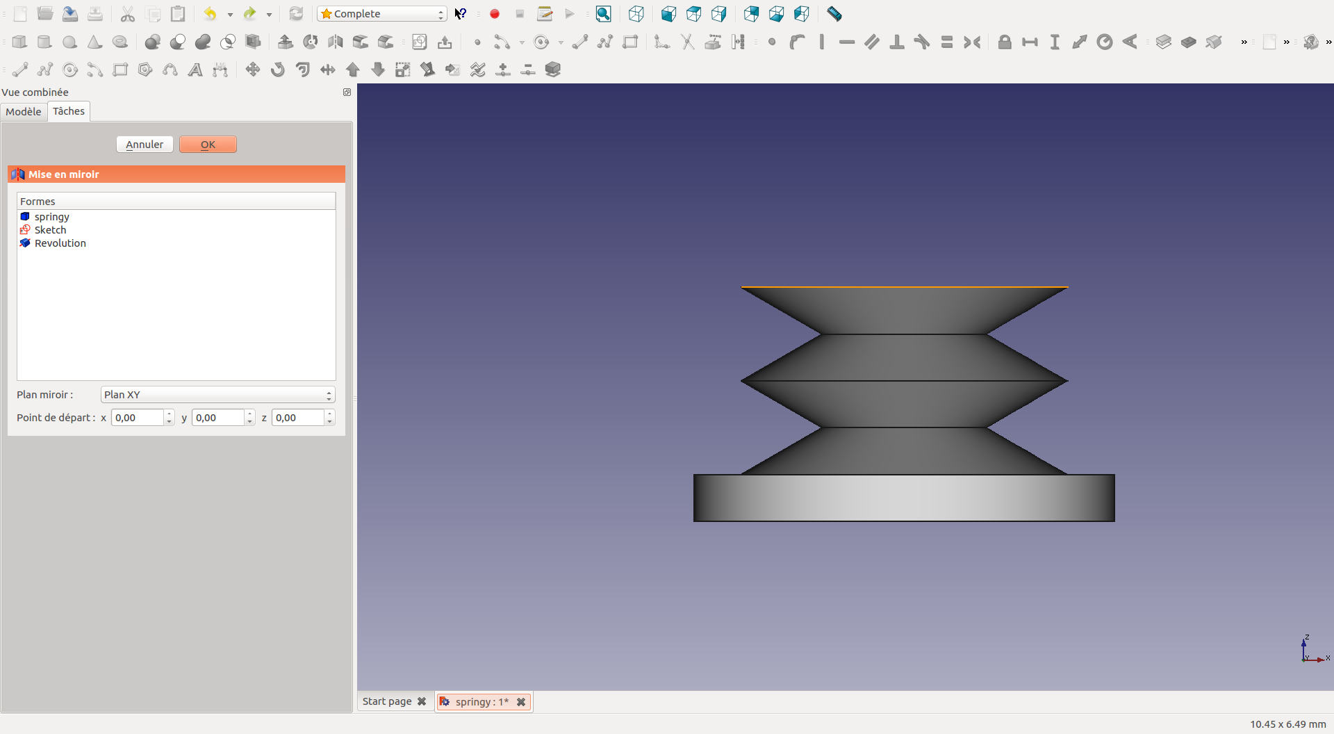 From design to mesh generation using FreeCAD and GMSH – SOFTROBOTS Plugin  for SOFA