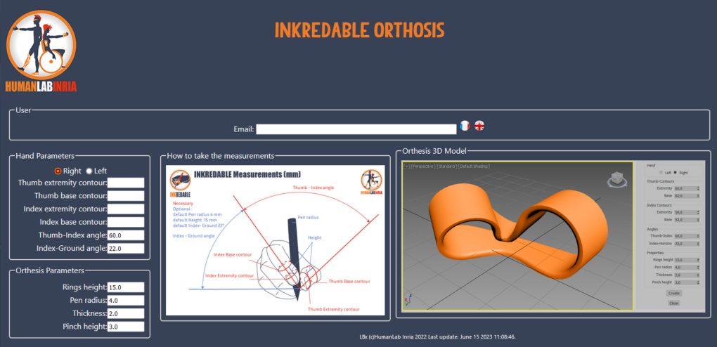 [Visuel du formulaire web d'envoi des mesures]